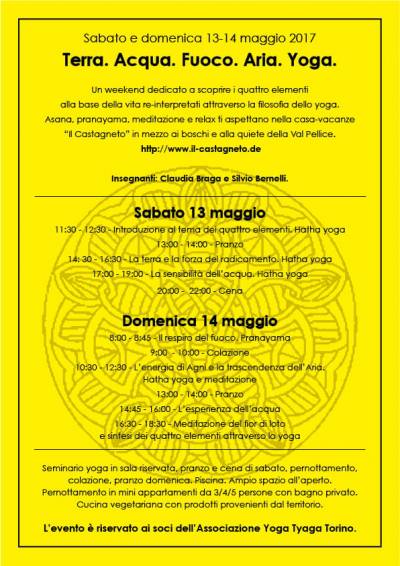 Terra. Acqua. Fuoco. Aria. Yoga